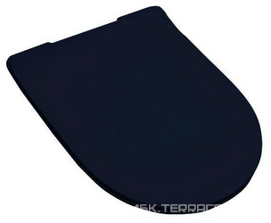 Сиденье для унитаза, с микролифтом, тонкое, (цв. blue notte, петли цв.хром), File 2.0 ZZ