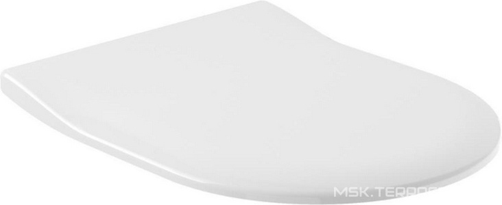 Сиденье для унитаза (тонкое Slimseat), с микролифтом, крепления в комплекте, (цв. R2 Star white),  Villeroy & Boch Subway 2.0 9M78S1R2