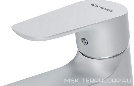 Смеситель для раковины , излив 80мм, цв белый ZZ Damixa Origin Bit 770210200