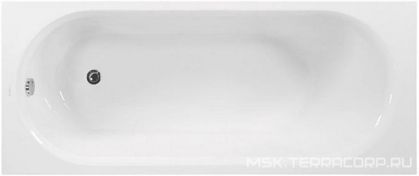 Ванна прямоугольная 165x70xh45см, без панели и каркаса, (акрил цв.белый), Kasandra ZZ
