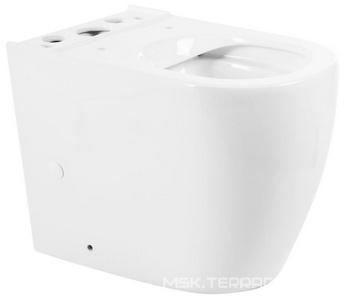 Чаша напольного, безободкового унитаза, (крепеж к полу в компл.),  ZZ BelBagno Etna BB2157CPR