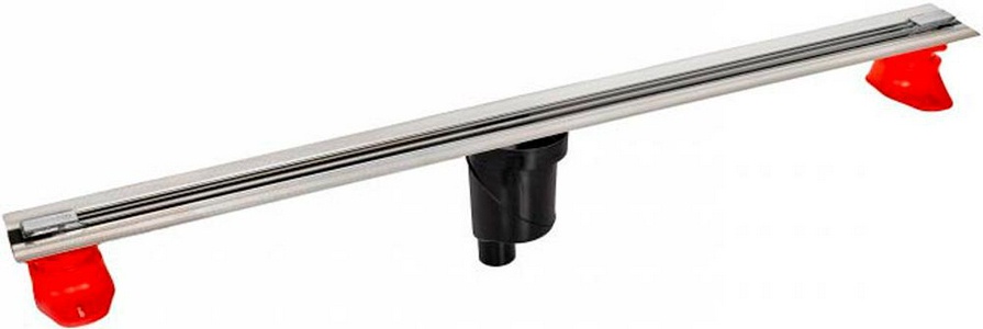 Душевой желоб SUPER Slim 1000, корпус из нержавейки, поворотный сифон в комплекте, цв.хром матовый, ZZ Berges Super slim 090055