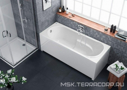 Ванна 170х75см, без ножек/рамы, панелей, слива-перелива, (акрил цв.белый),  ZZ Alba Spa Arabella ВПР0110000100