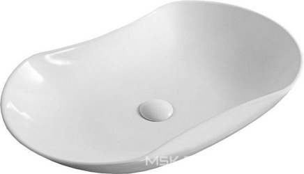 Раковина накладная на столешницу, овальная 660х410хh120 мм, без отв.д/смесит., без перелива, BelBagno ZZ