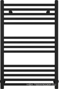 Полотенцесушитель "" 800*500 мм, подключ. 3/4, комплектующие в комплекте,цв. черный матовый, ZZ Сунержа Модус 31-0250-8050