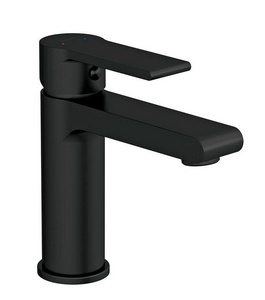 Смеситель для раковины, донный клапан click clack в комплекте, цв.черный матовый Cersanit Brasko 63107