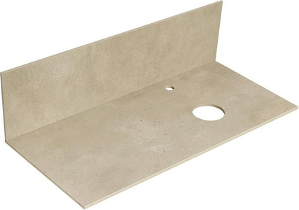 Столешница для мебели  100 с панелью, керамогранит, цв.бежевый ZZ Aquaton Мишель 1A277303MIX40