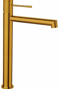 Смеситель для раковины, Высокий, без д/к, (цв.брашированное золото),  ZZ Vincea Desire VBF-1D2BG
