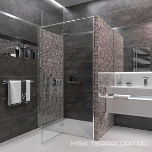 Душевая дверь распашная 120х195 см профиль хром, стекло прозрачное, ZZ Veconi VN73 VN73-120-01-C4