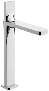 Смеситель для раковины "Высокий", излив 15,6хh24cм, БЕЗ д/к, (цв. хром),  ZZ Sanindusa Line 555430111