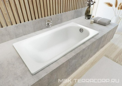 Ванна стальная "SANIFORM PLUS" 170х73 мод.375-1, цвет белый, покрытие easy clean, без комплекта ножек ном.87090 ZZ Kaldewei Saniform Plus 112 900 013 001