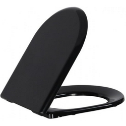 Крышка-сидение для унитаза SINGLE, с микролифтом, цв.черный XX