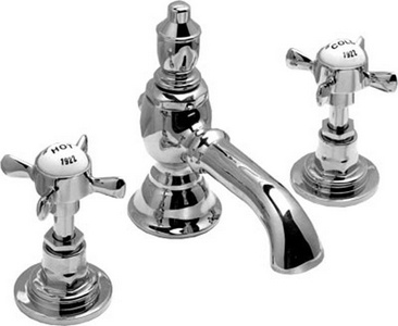 Смеситель для биде, на 3 отв. с д/к, (хром)  ZZ Devon & Devon Antique ADA14CR