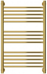 Полотенцесушитель "Богема" 800х500 мм, прямая, подключ. 3/4, комплектующие в комплекте, золото ZZ