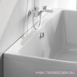 Ванна акриловая  180x80 см, без каркаса и слива-перелива AMPM FUNC W84A-180-080W-A