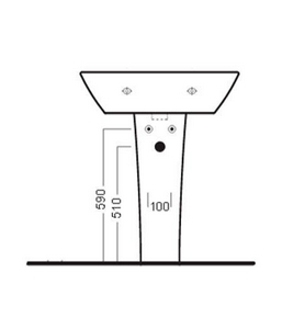 Пьедестал для раковины  ZZ Hatria Nido YH3001