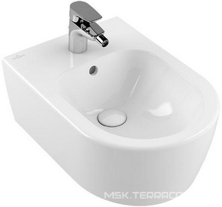 Биде подвесное 370х530мм, (крепление в комплекте ), (цв. R1 white cer+),  ZZ Villeroy & Boch Avento 54050001