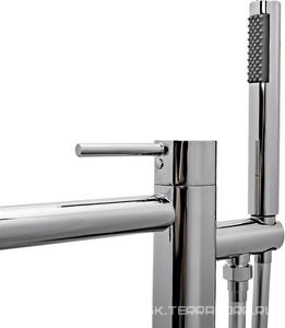 Смеситель для ванны, напольный, однорычажный, с душевым гарнитуром, цв. хром ZZ AVS SLIMMER 811-112-CR