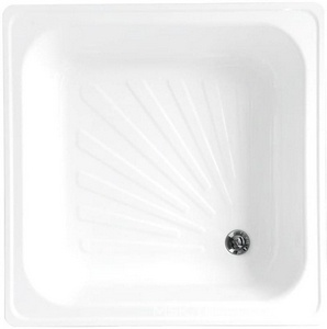 Поддон стальной, квадратный 80х80х15, белый ZZ Loranto Loranto LG800B