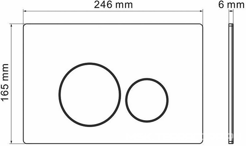 Клавиша смыва, двойной смыв, нержавеющая сталь, цв. золото матовый Grossman Style 700.K31.05.32M.32M