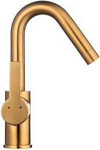 Смеситель для раковины, высокий, без д/к, (цв.золото),  ZZ Swedbe Select 2712GO