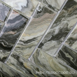 Мозаика Bonaparte Керамическая мозаика Hadar Grey (4.5x30x98) ZZ 26,8x28,6