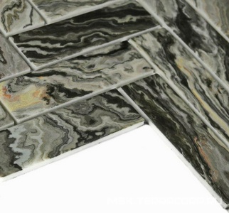 Мозаика Bonaparte Керамическая мозаика Hadar Grey (4.5x30x98) ZZ 26,8x28,6