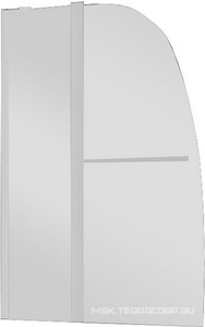 Шторка для ванны складная 100х140 цв. профиля хром, ZZ Azario Boston AZ-142TB