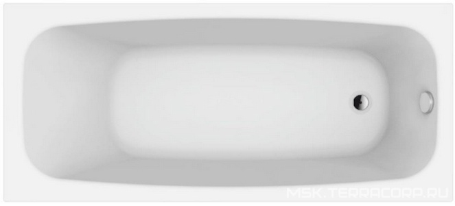 Ванна 180х80см, без ножек/рамы, панелей, слива-перелива, (акрил цв.белый),  ZZ Alba Spa Sevilla ВПР0170100100
