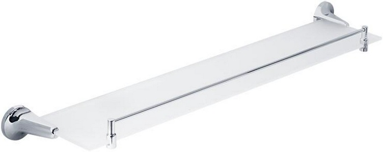 Полка стеклянная с ограничителем 60 см., хром/матовое стекло XX Veragio Oscar OSC-5211.CR