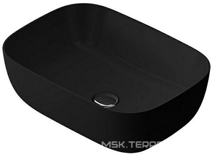 Раковина накладная 45х33 см, цв.черный матовый ZZ AMPM FUNC M8FWCC10450BM