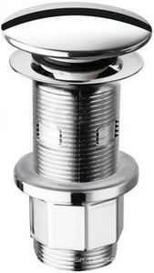 Донный клапан для сливного отверстия раковин без перелива и с переливом, нажимная Up & down, G 1 1/4, (металл цв.хром), Artceram ZZ ArtСeram Универсал ACA032