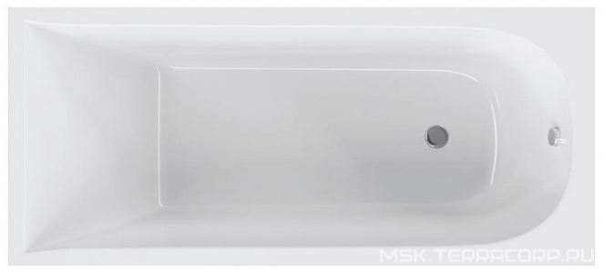 Ванна 180х80см, без ножек/рамы, панелей, слива-перелива, (акрил цв.белый),  ZZ Alba Spa Impero ВПР0210200100