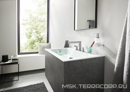 Дозатор настенный, (цв.хром/стекло матовое),  Hansgrohe AddStoris 41745000