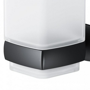 Стаканчик стеклянный, настенный, , цв. черный матовый, ZZ AMPM Gem A9034322