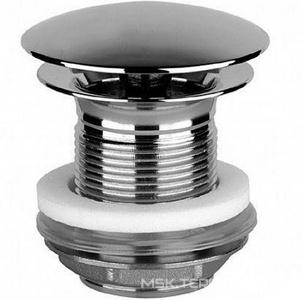 Донный клапан свободного слива 1 1/4, без перелива, дла раковин, (цв. хром шлифованный), Gessi ZZ Gessi Goccia 01376 147