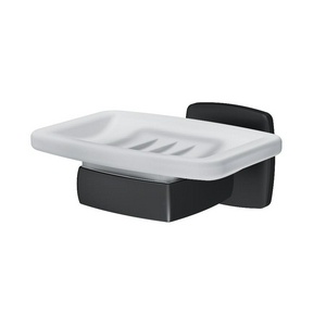 Мыльница настенная , стеклянная, цв. черный матовый, ZZ AMPM Gem A9034222