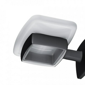 Мыльница настенная , стеклянная, цв. черный матовый, ZZ AMPM Gem A9034222