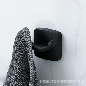 Крючок для полотенец двойной  8.3x5x4.1 см, цв. черный матовый ZZ AMPM Gem A9035622