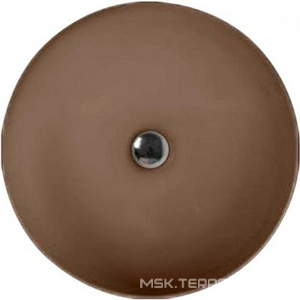 Раковина накладная на столешницу, круглая 40х40хh12(15)см, без отв.д/смесит., без перелива, (цв.Bruno Matt),  ZZ Kerasan Nolita 534488