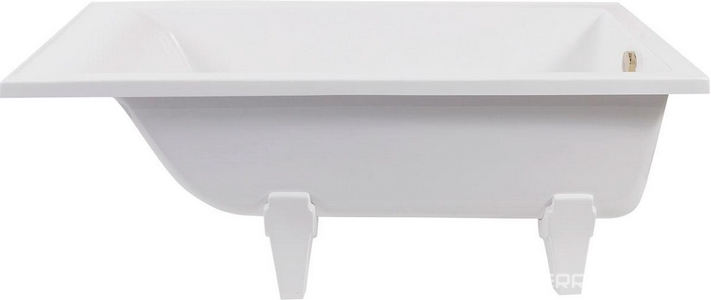 Ванна из искусственного камня 167x77, без сифона, ножки в комплекте, цв. белый глянец XX Aqua de Marco Malta 1170WMAL/1