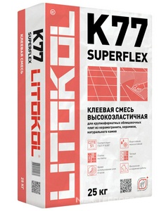 Клеевая смесь  K77 белый 25 кг.ПП ZZ Litokol SuperFlex LK77W