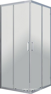 Душевой уголок 800-900x800-900хh1900мм, квадратн., раздвижные двери, (стекло прозрачное 6мм, фурн.цв.хром),  ZZ Vincea Rapid VSS-3R80/90CL