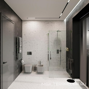 Биде подвесное 525х370мм, крепёж в компл., (цв.серый матовый),  ZZ Aqueduto Macio MAC0330