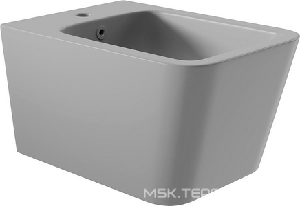 Биде подвесное 525х370мм, крепёж в компл., (цв.серый матовый),  ZZ Aqueduto Macio MAC0330