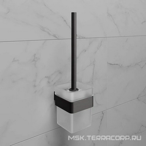 Ершик подвесной , с держателем, колба стекло матовое, цв.графит ZZ Lemark SMOOTH LINE 9766021