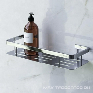 Полка для душа прямая  L, цв. хром, ZZ AMPM Sense A7453100