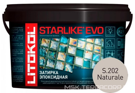 Затирка  NATURALE S.202  2,5 кг. ZZ Litokol Starlike EVO S202/2,5
