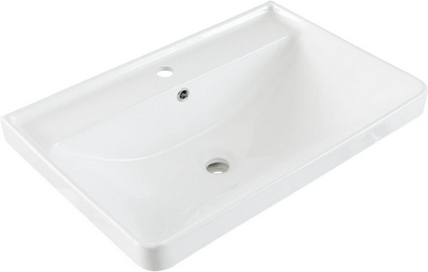 Раковина накладная 70 см, для мебели , цв. белый Aquanet Вега 301804