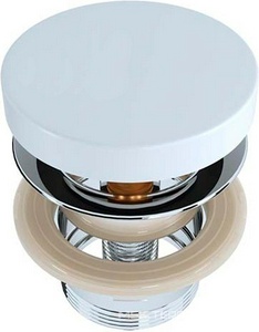 Донный клапан для раковины, Up&Down, ДЛЯ РАКОВИН Alda, Marea, Luce, (крышка слива литой камень S-Stone цв.белый матовый), D 504 Salini ZZ Salini Универсал 16232WM